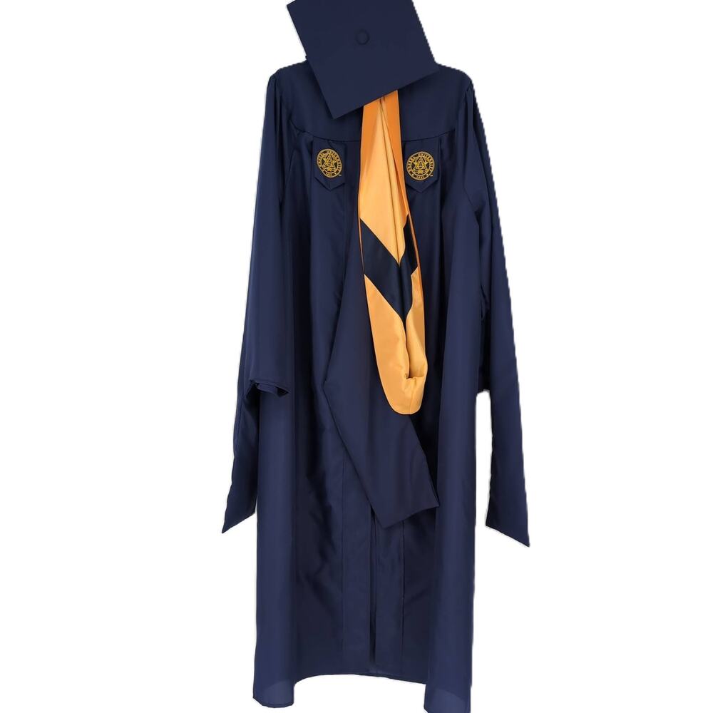 Drexel University Master's Degree Academic Regalia Graduation Gown, Cap & Hood
